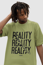 Reality olive green oversized T-shirts