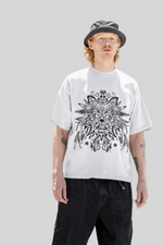 Texture White oversized T-shirts