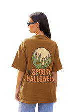 Halloween Brown oversized T-shirts