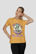 Uap yellow printed T-shirts