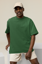 Men's Bottle green oversized T-shirts
