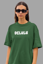 Delulu Bottle green oversized T-shirts