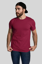 Men's maroon T-shirt
