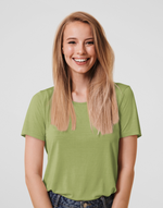 Women's olive green T-shirt