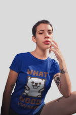 What Blue printed T-shirts