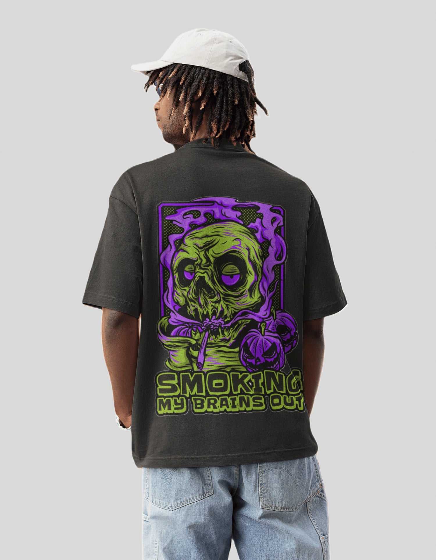 Smoking Black oversized T-shirts