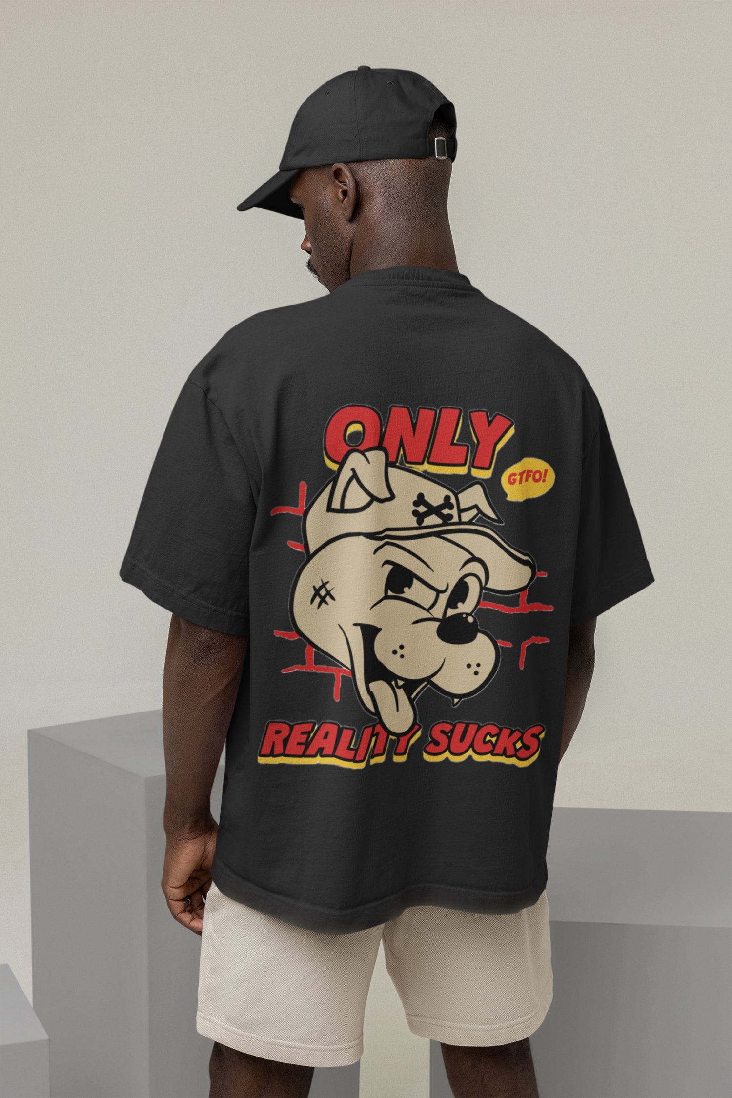 Reality Black oversized T-shirts