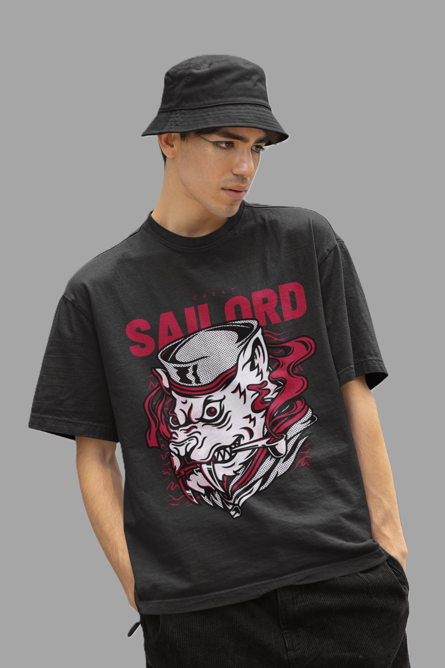 Sailord Black oversized T-shirts