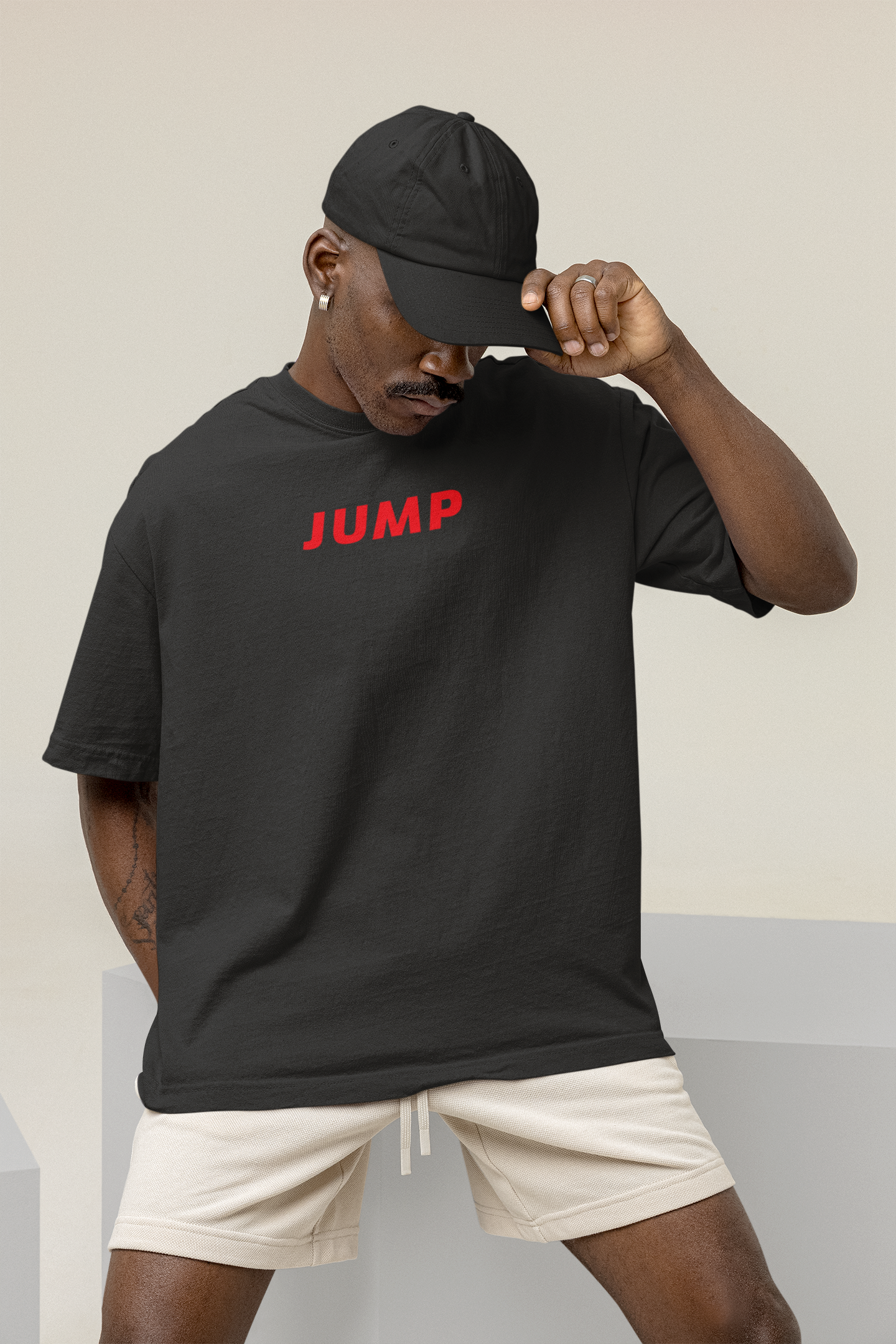 Jump Black oversized T-shirts