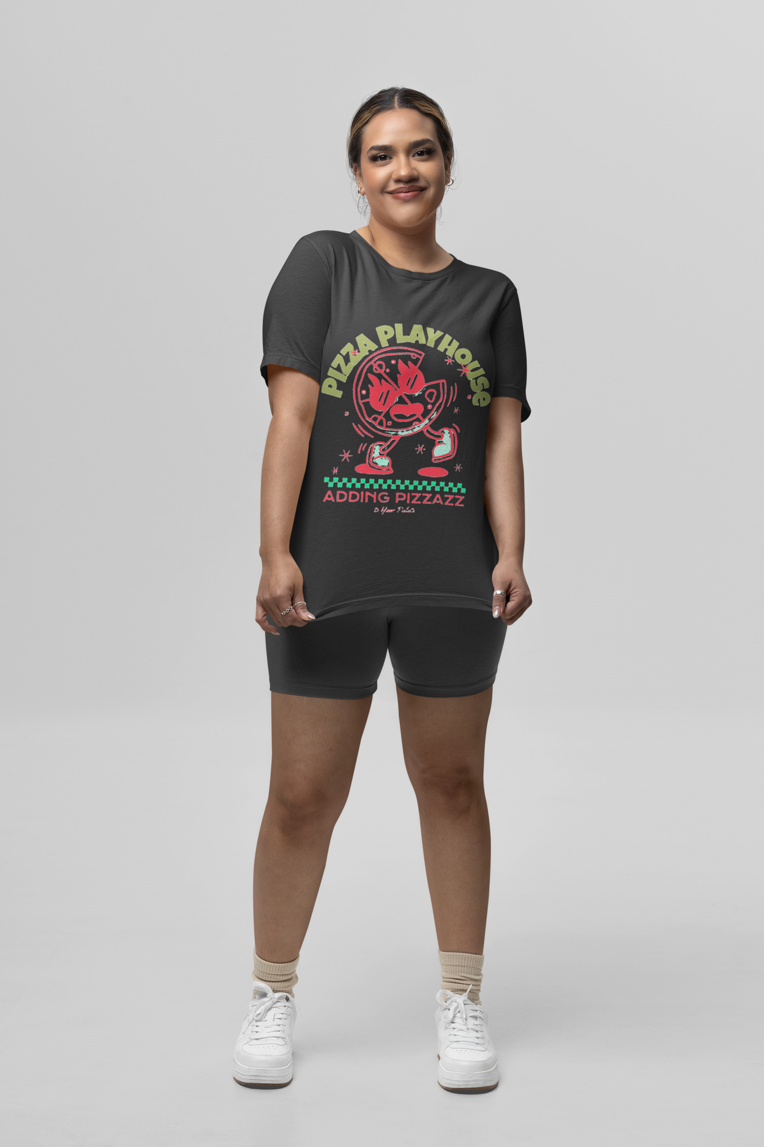 Pizza Black printed T-shirts