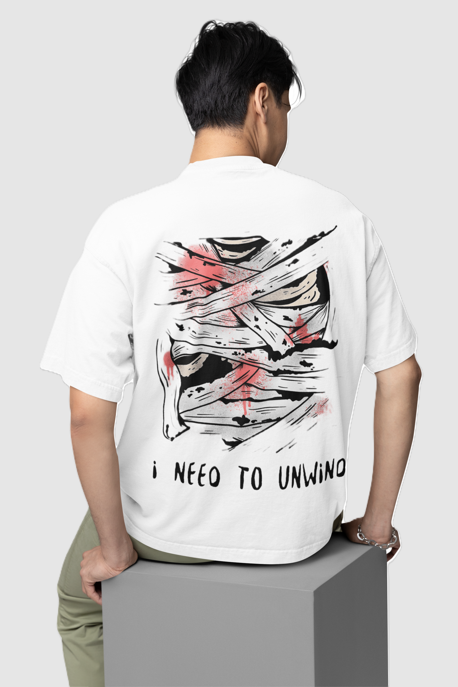 Logotnpe white Oversized T-shirts