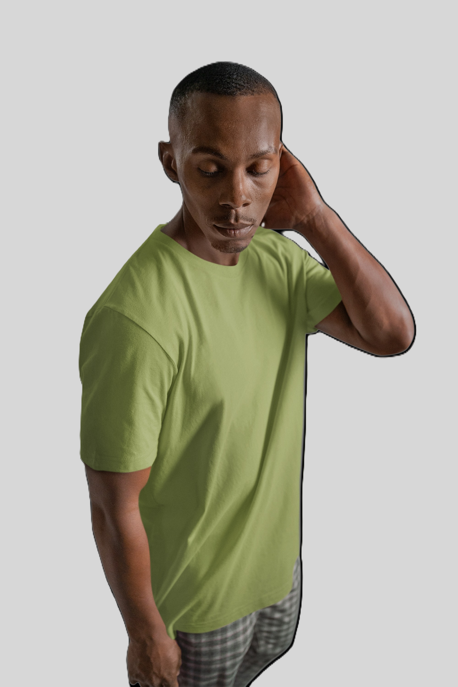 Men's olive green T-shirt