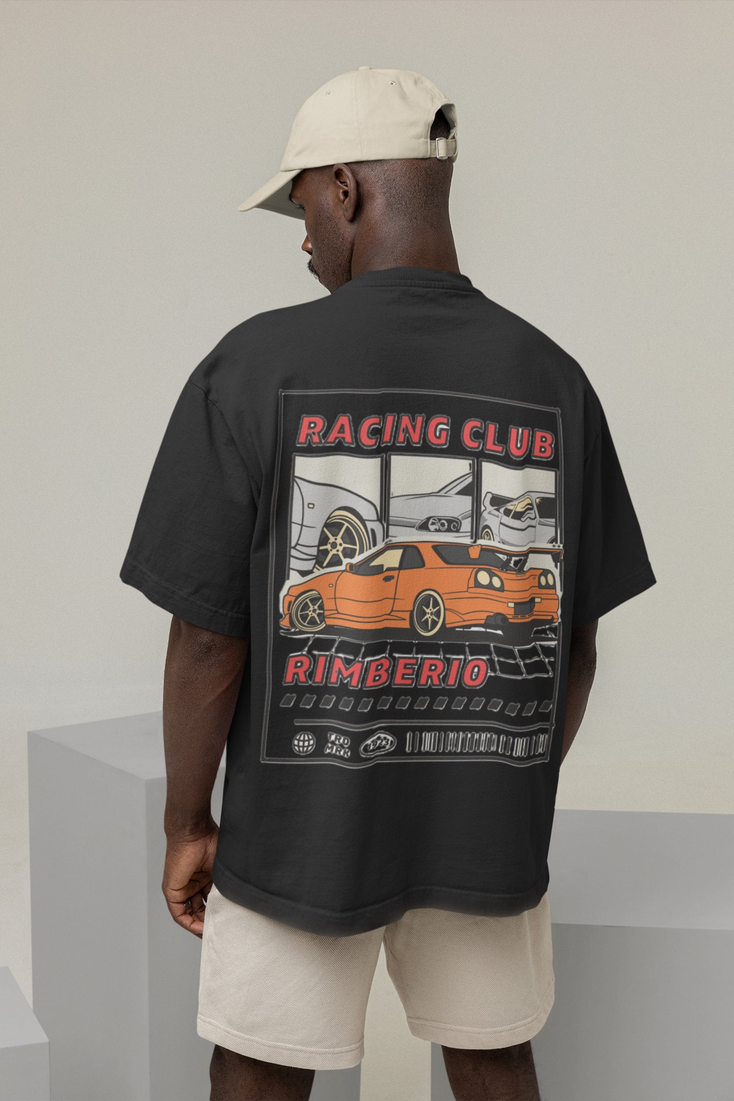 Racing Black oversized T-shirts