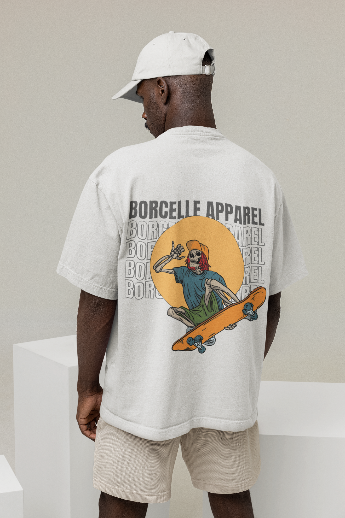 Borcelle white oversized T-shirts