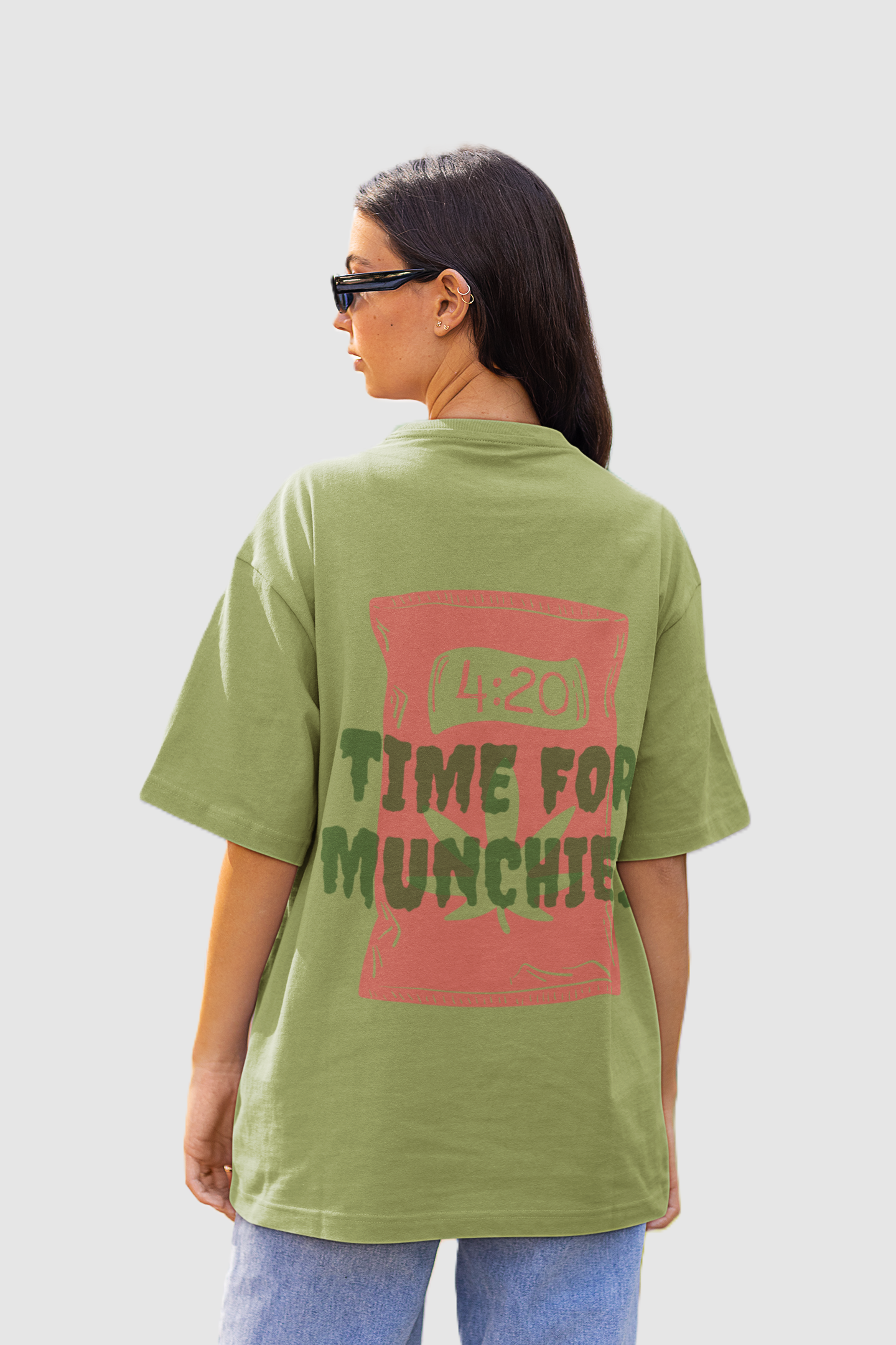 Retro Olive Green oversized T-shirts