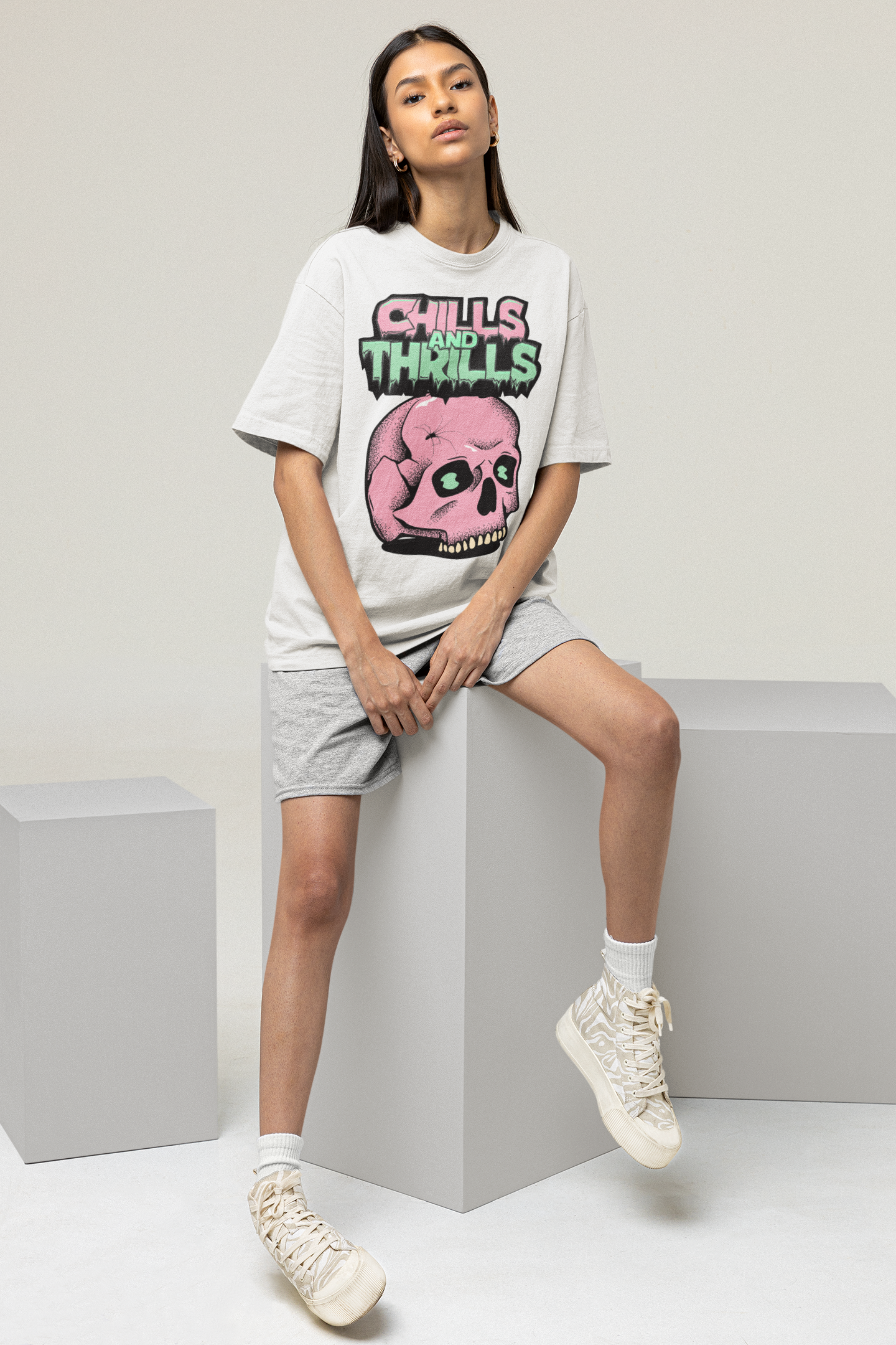Chills White oversized T-shirts