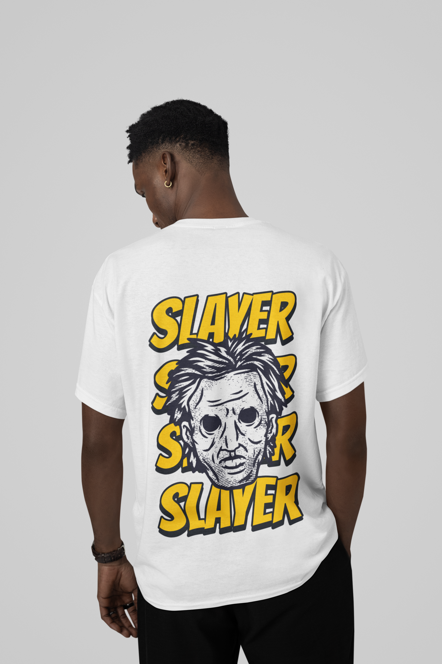 Slayer white oversized T-shirts