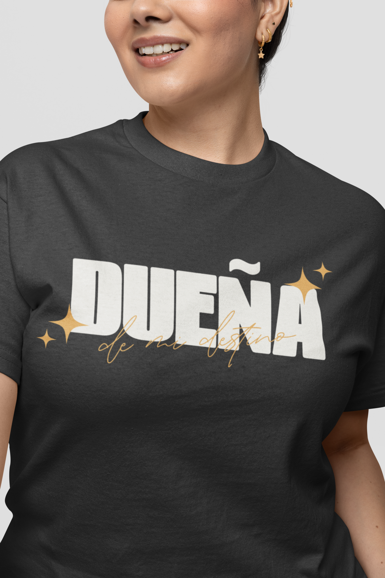 Duena Black printed T-shirts