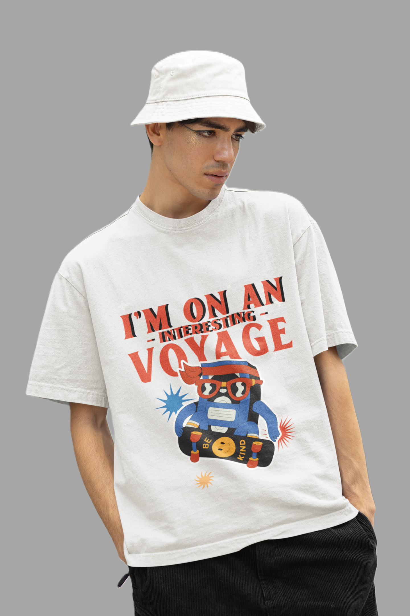Voyage white oversized T-shirts