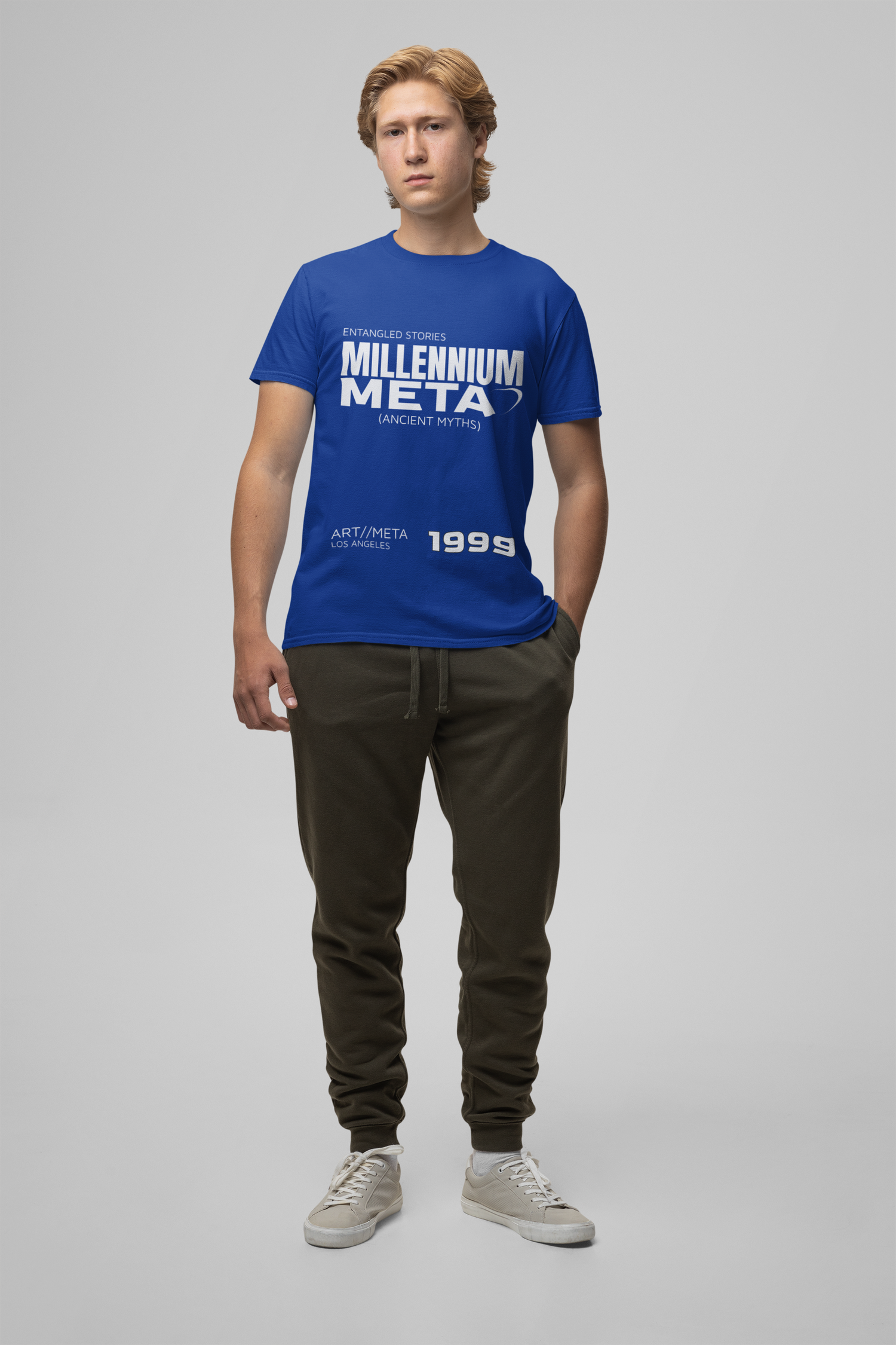 Meta Blue printed T-shirts