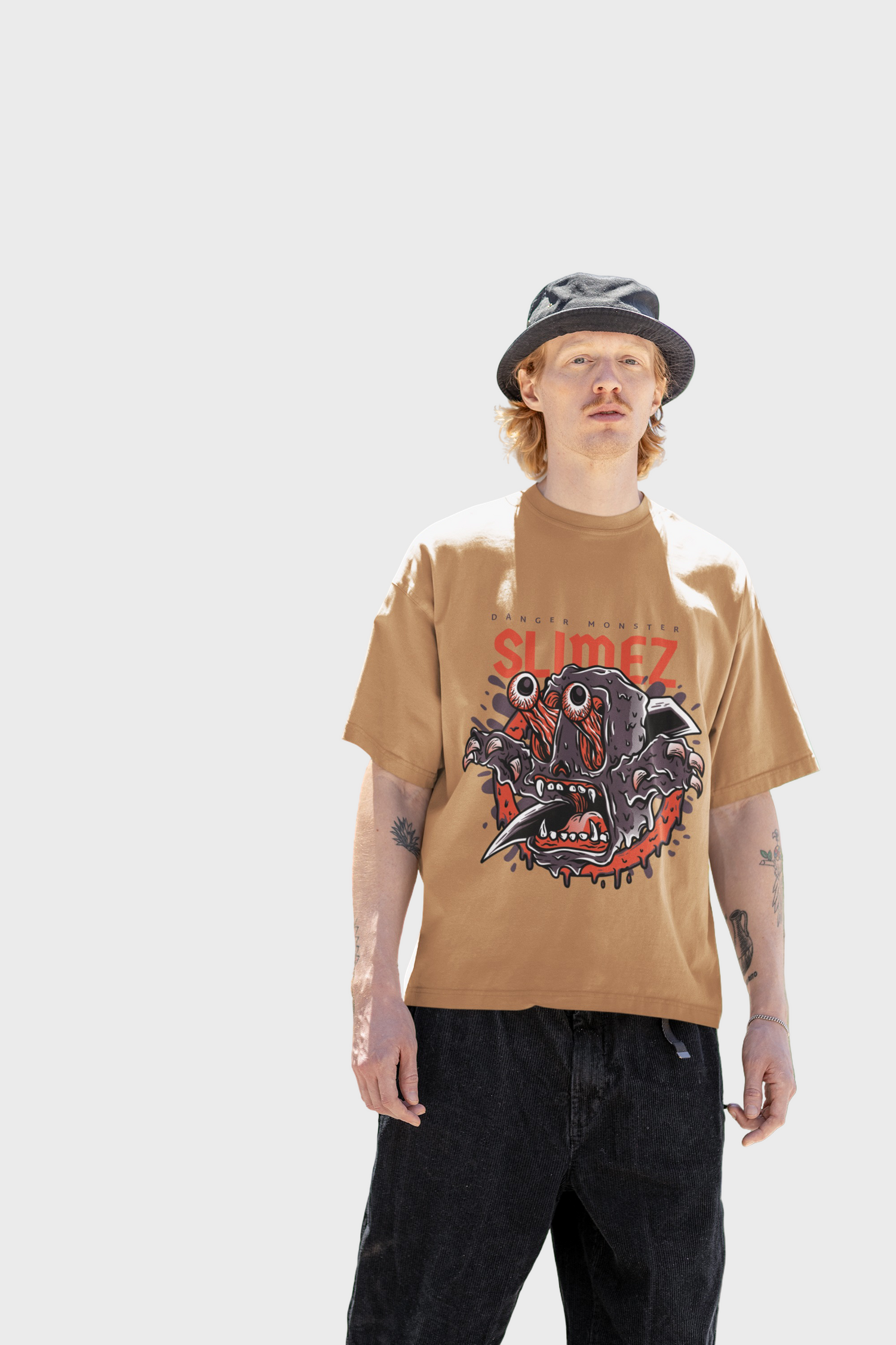 Monster Beige oversized T-shirts