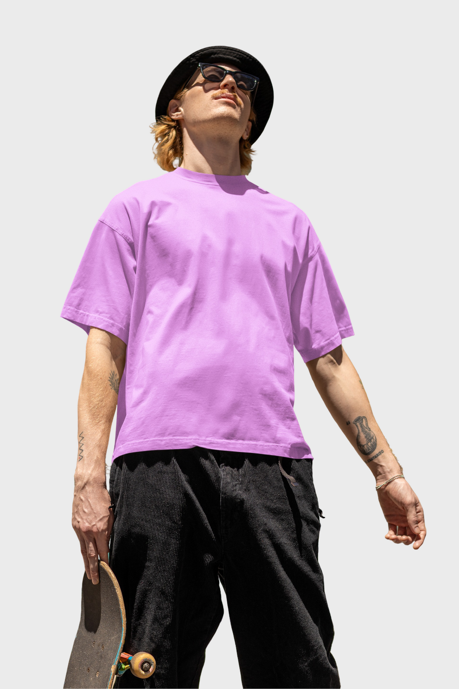 Men's Lavender Oversized T-shirt