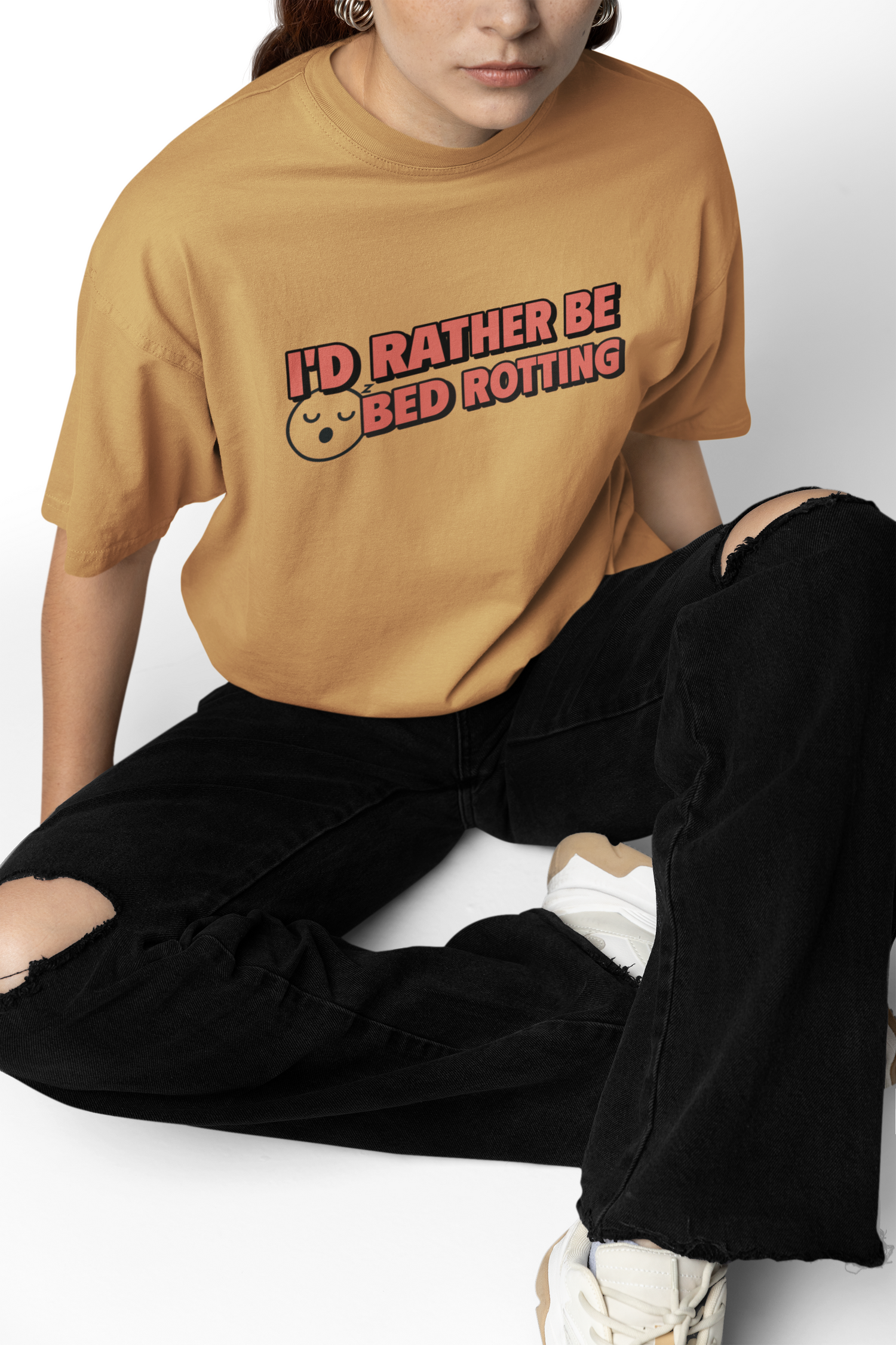 Rotting Beige oversized T-shirts