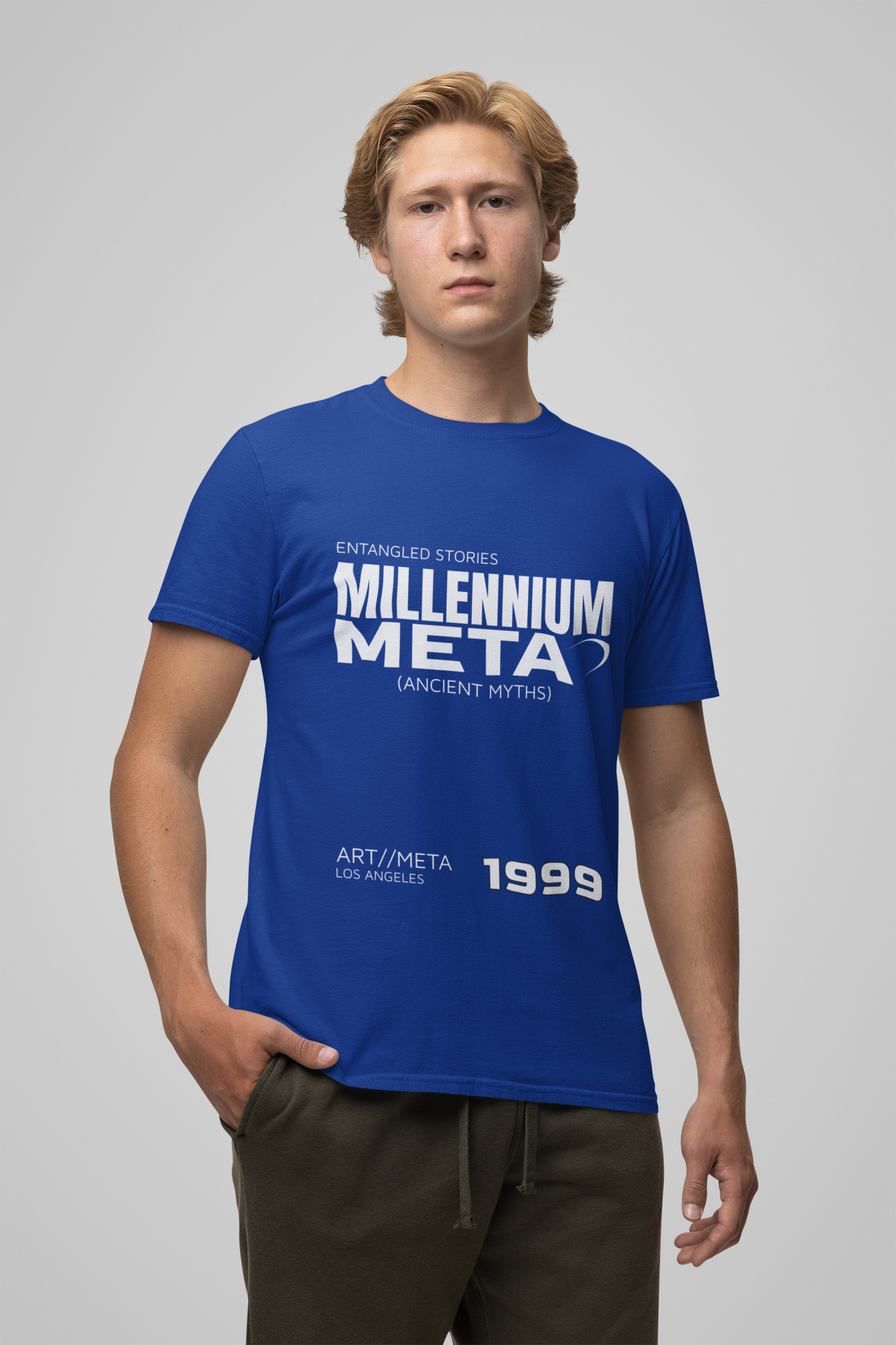 Meta Blue printed T-shirts