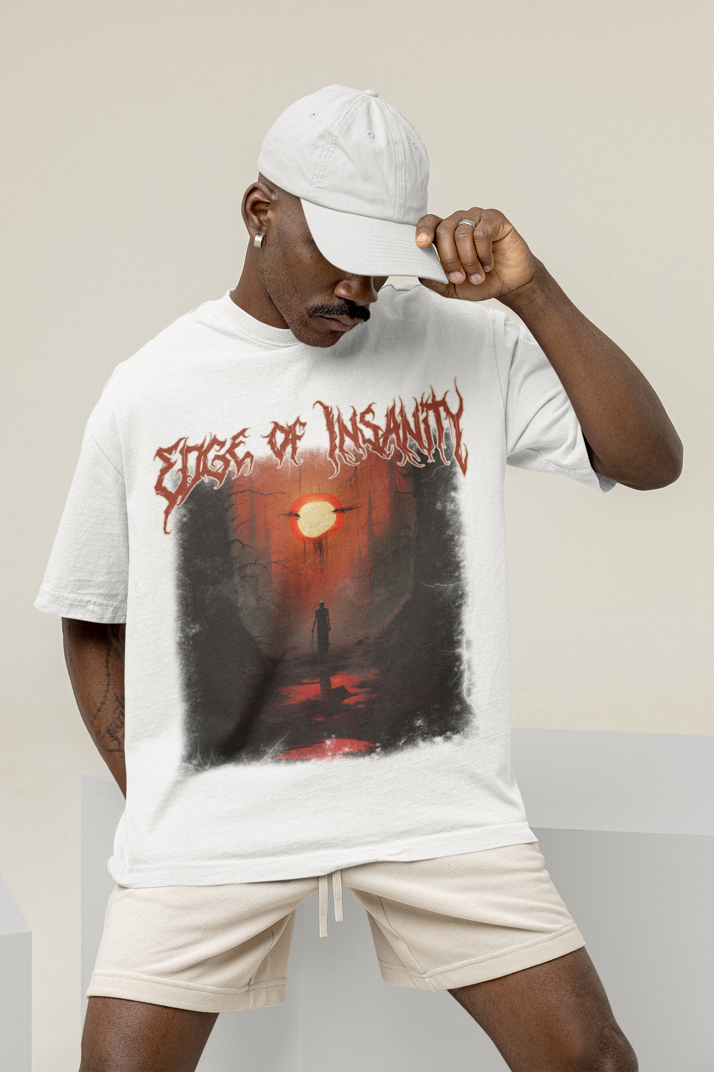 Edge White oversized T-shirts
