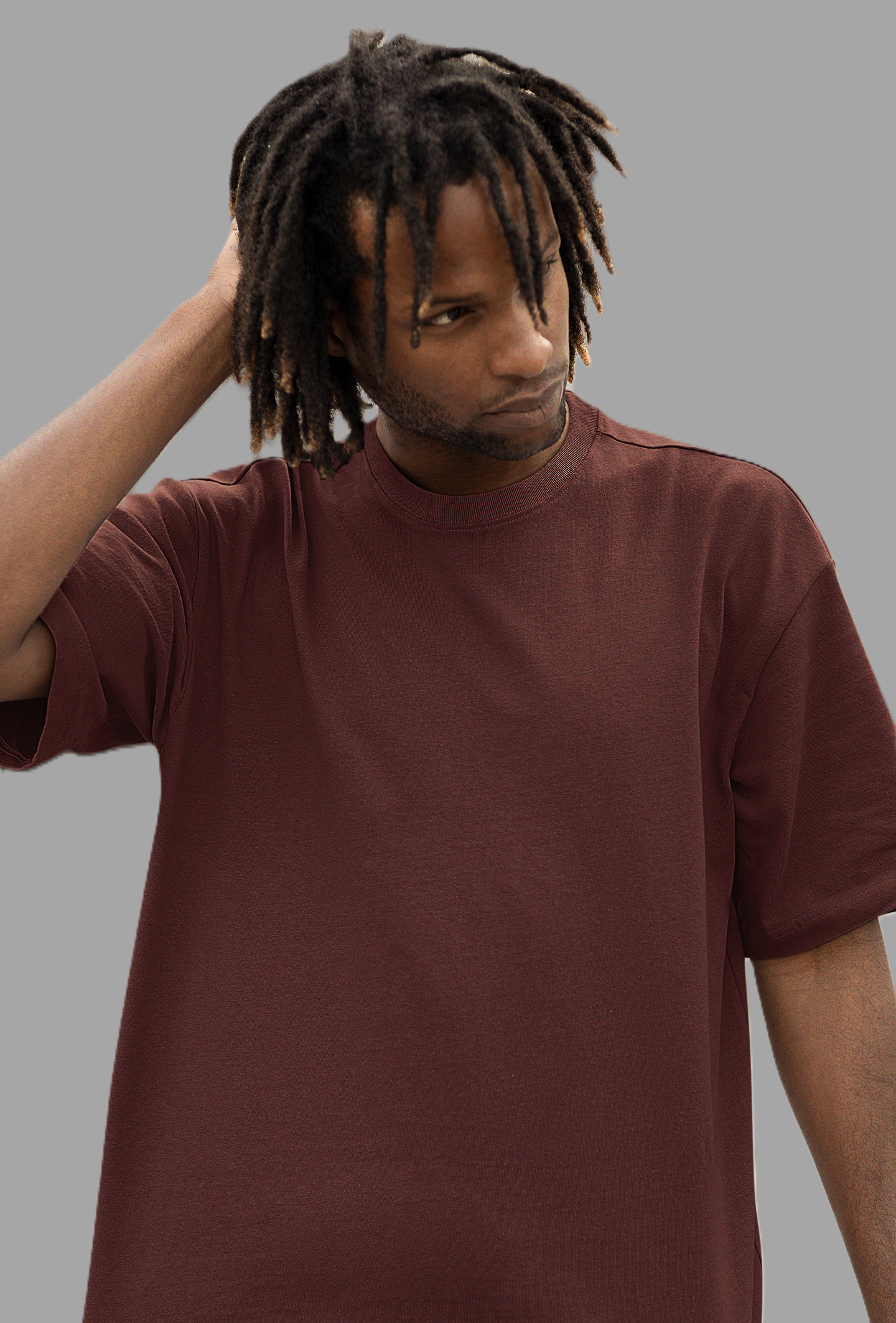 Men's coffee Brown oversized T-shirts