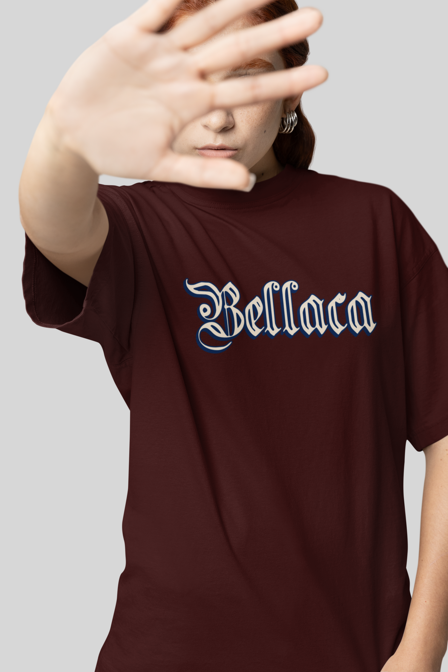 Bellaca coffee Brown oversized T-shirts