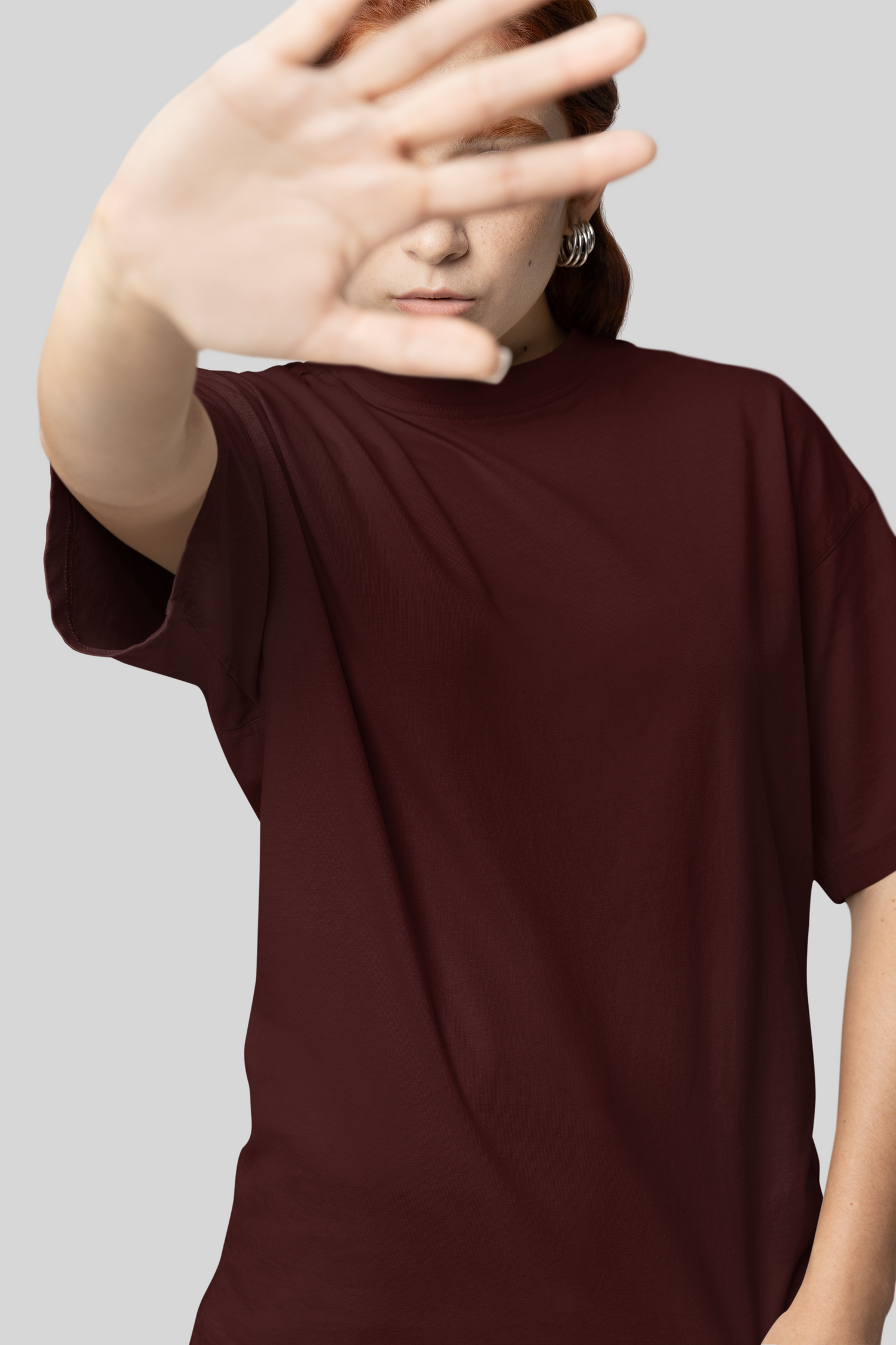 Women's coffee Brown oversized T-shirts