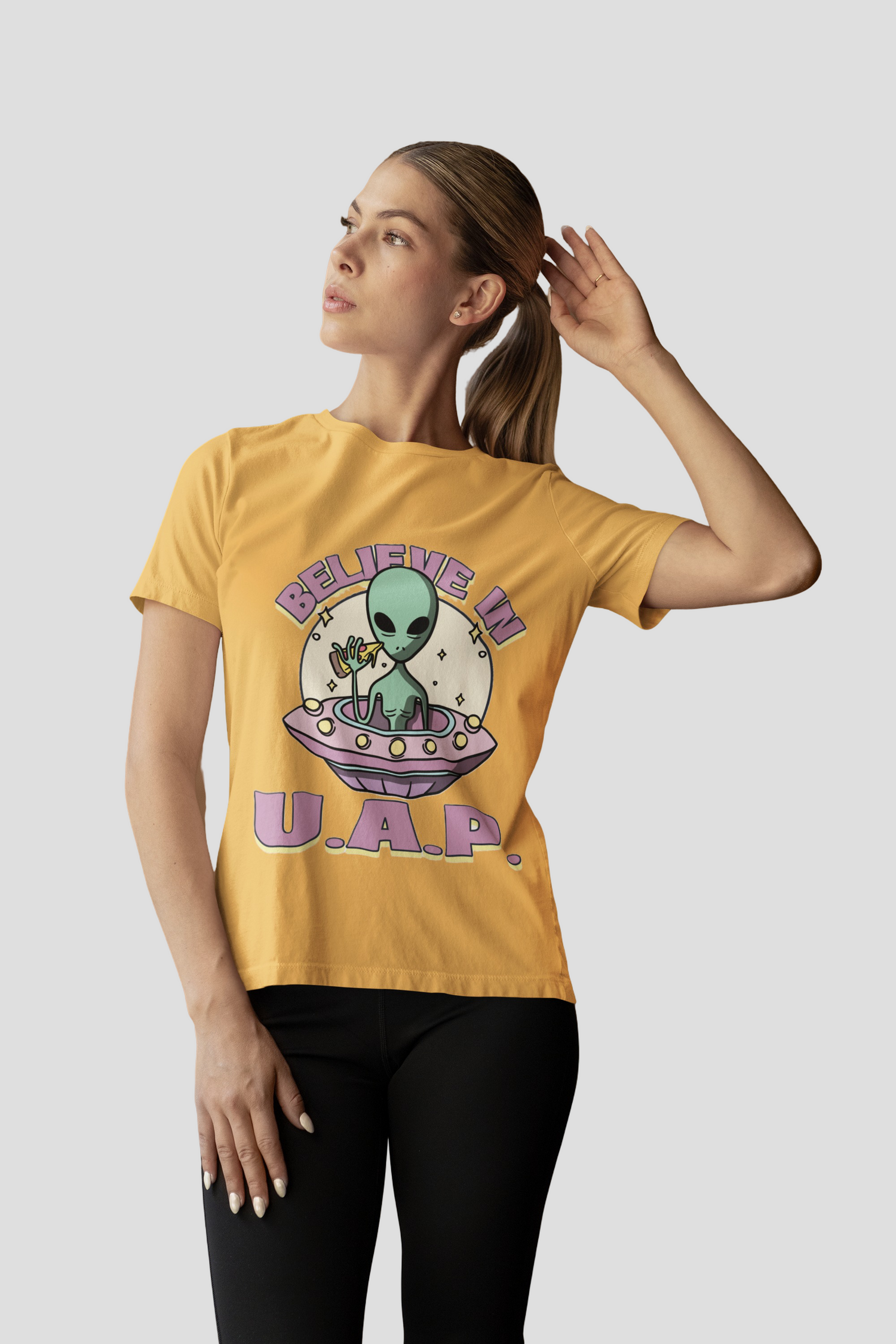 Uap yellow printed T-shirts