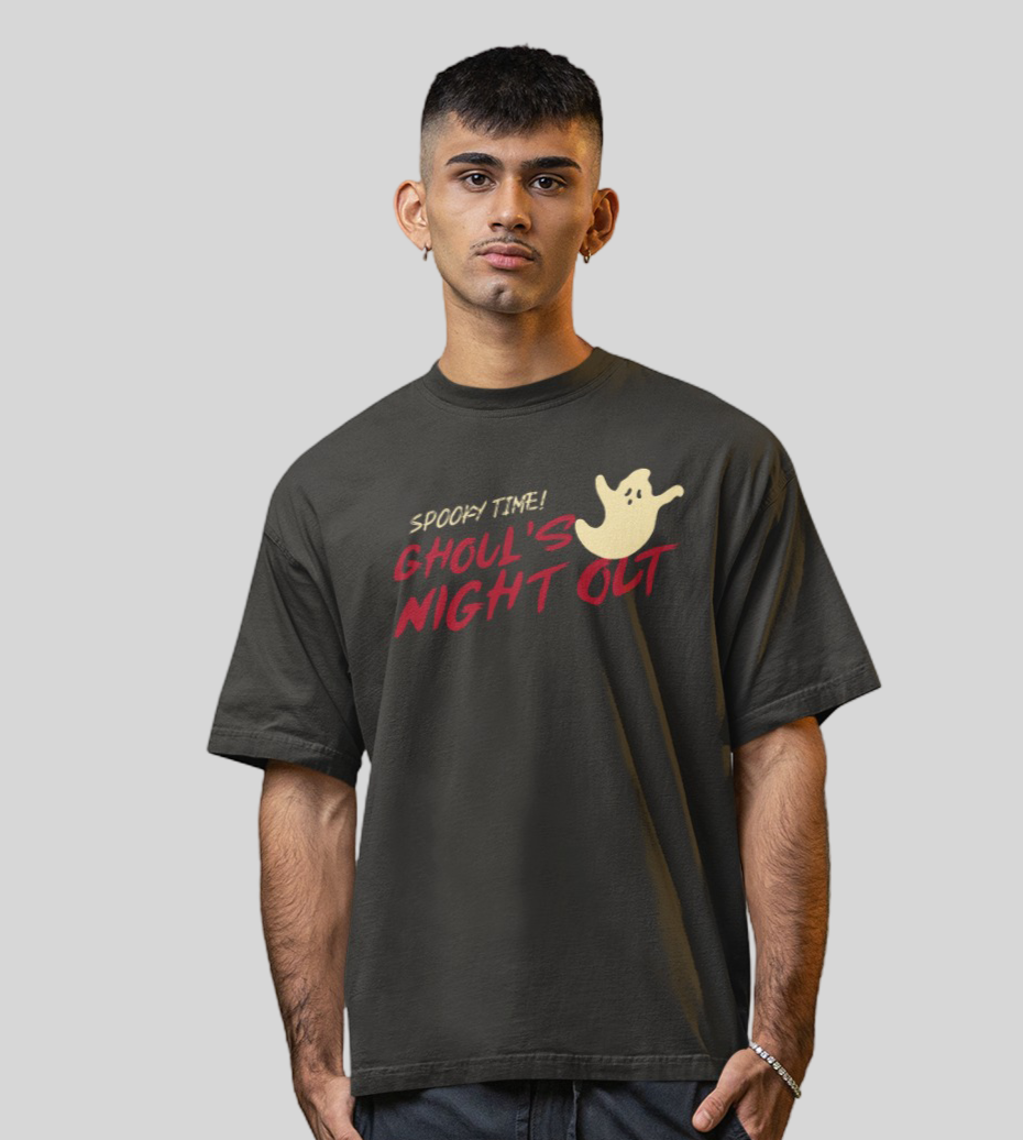 Ghoul Black oversized T-shirts