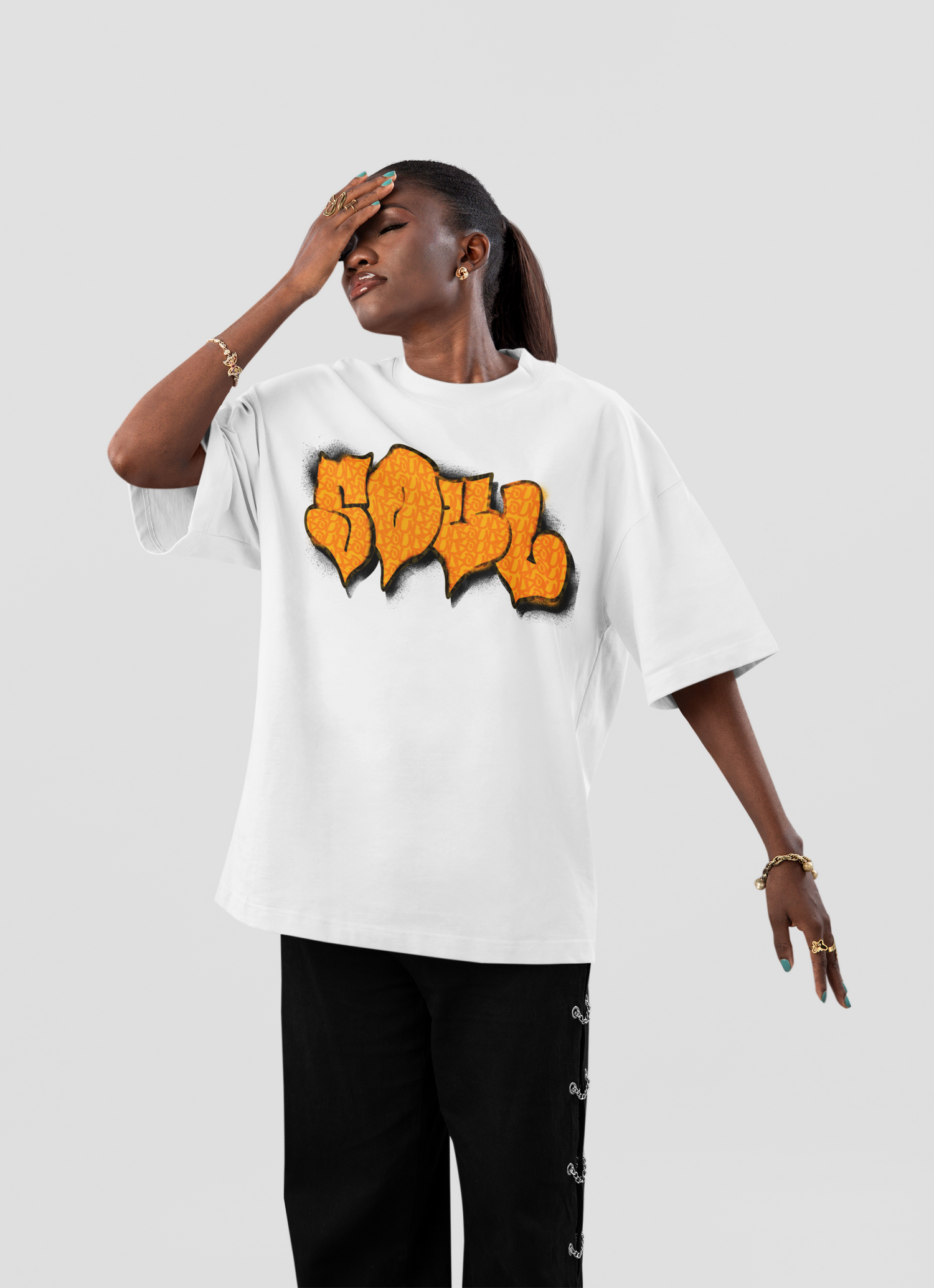 Soul White oversized T-shirts
