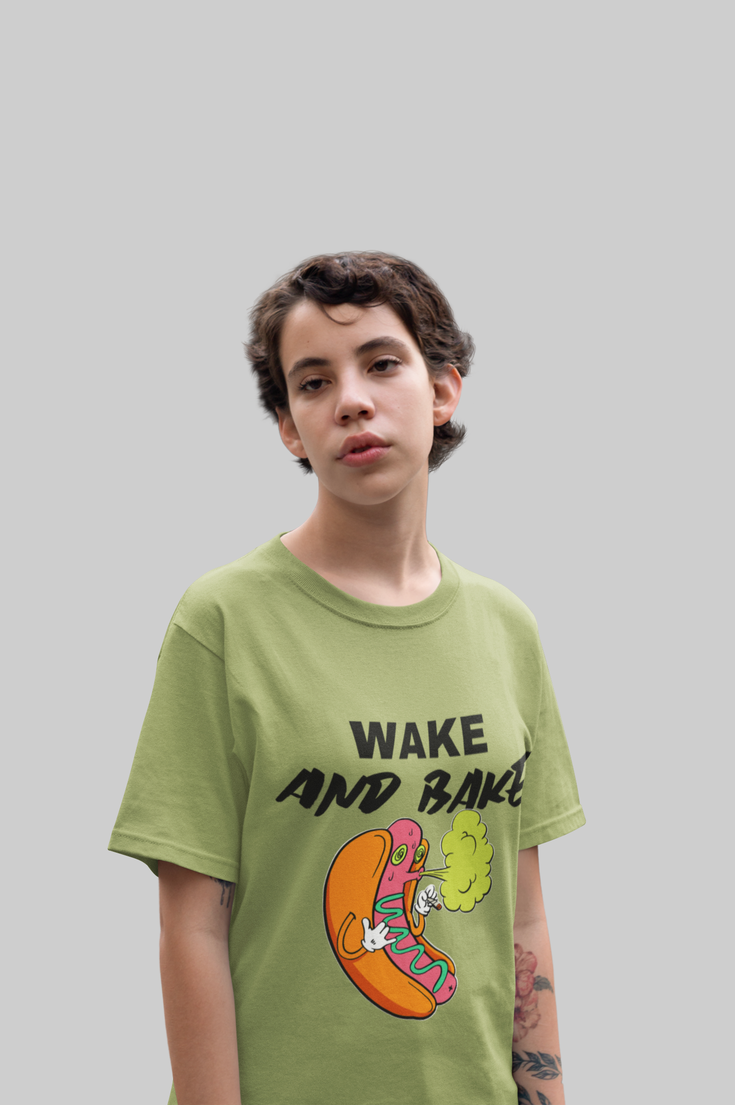 Wake olive-green Regular T-shirts